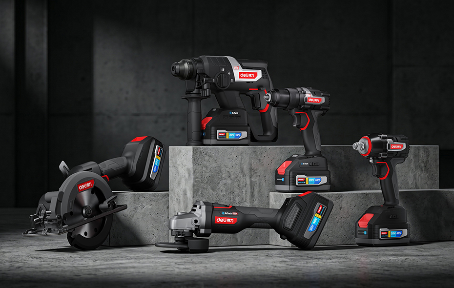得力&ldquo;红芯&rdquo;系列锂电工具